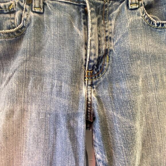 Abercrombie & Fitch A&F Stretch Vintage Flare Jeans Size 10S Light Blue Y2K 90s - Picture 7 of 10